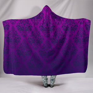 Purple Paisley Hooded Blanket