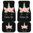 Seleta Jo - Unicorn Front And Back Car Mats (Set Of 4)