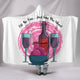 Wine Lover - Cozy Warm Hooded Sherpa And Microfiber Blanket With Hood