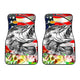Fishing Big Fish US Flag - Universal Front and Back Car Mats Gift (Set Of 2)