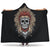 Tribal Chief Skull (Black) - Hooded Blankets