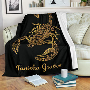Tanisha Graves - Personalized Scorpio Blanket