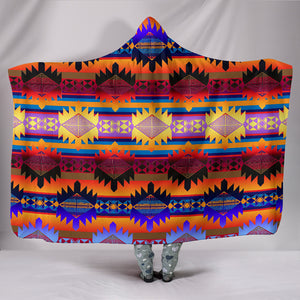 Okotoks Mountains Hooded Blanket