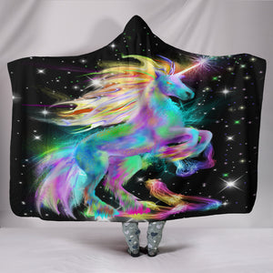 Unicorn Kid's and Adults Hooded Blanket