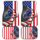 Horse USA Flag - Car Mats Set of 4 - Car Floor Mats Protection Decoration