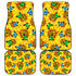 Sunflower Butterfly Front And Back Car Mats (Set Of 4)