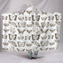 Butterfly Cozy Warm Hooded Sherpa And Microfiber Blanket With Hood