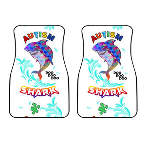 Autism Awareness Personalized Shark - Universal Front and Back Car Mats Gift