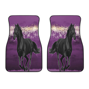 Horse Pink Night Car Floor Mats (Set of 2)