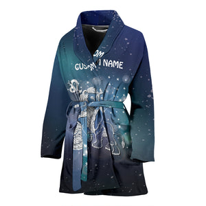 Leo Women's Personalized Bath Robe Sleepwear Wrapper Birthday Christmas Gift