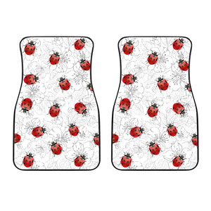 Ladybug Front And Back Car Mats, Ladybird Car Floor Mats Set  (Set Of 2)