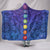 Chakra Activating Kundalini Cozy Warm Hooded Sherpa And Microfiber Blanket With Hood