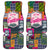 Camping Hiking Mountains - Red Universal Front and Back Car Mats (Set of 2 or 4)