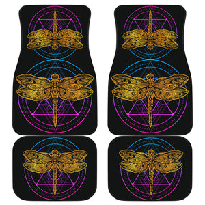 Dragonfly Front And Back Car Mats, Dragonflies Car Floor Mats (Set Of 4) - Freedom Look