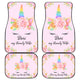 Personalized Unicorn Car Mats - Dori my Lovely Wife