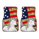 White Horse USA Flag - Universal Front Car Mats Gift (Set Of 2)