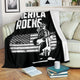 US Independence Day - America Rocks Statue Of Liberty USA Holiday Blanket