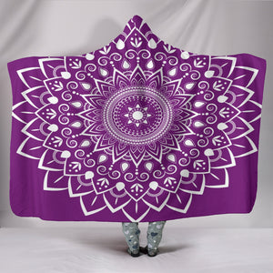 Mauve Mandala Custom Hooded Blanket