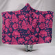 Pink Lotus Flower Hooded Blanket