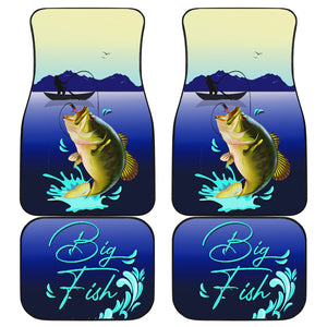 Fishing Big Fish - Universal Front and Back Car Mats Gift (Set of 2 or 4)