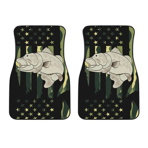 Fishing Camouflage - Universal Front and Back Car Mats Gift (Set of 2 or 4)