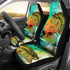Fishing on Boat - Set of 2 Universal Front Car Seat Covers Protection Decoration