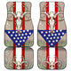 Deer Skull USA Flag - Universal Front and Back Car Mats Gift (Set Of 4)