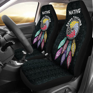 Native Seven Teaching Car Seat Covers Set of 2 Protection Decoration