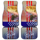 Fishing Angling Fish US Flag - Universal Front and Back Car Mats Gift (Set Of 4)