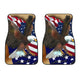 USA Flag Eagle Bird - Universal Front Car Mats Gift (Set Of 2)