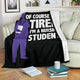Tired Nursing Student - Nursing School Hard Work Saving Lives Jobs Blanket