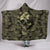 Camo Skull Camouflage Hooded Sherpa And Microfiber Blanket With Hood