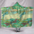 Swamp Lotus Dragonfly Hooded Blanket