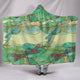 Swamp Lotus Dragonfly Hooded Blanket