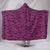 Pink Skulls Hooded Blanket