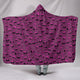 Pink Skulls Hooded Blanket