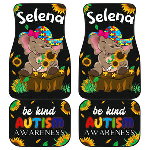 Autism Awareness Elephant - Front Car Mats Gift (Set Of 4)