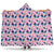 Watercolour Floral on Blue - Hooded Blankets