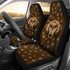 Dachshund Dog Face Brown Car Seat Covers