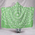 Green Mandala Hooded Blanket