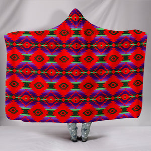 Cree Confederacy Chicken Dance Hooded Blanket