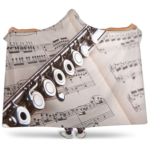 Music + Flute Cosy Hooded Blanket
