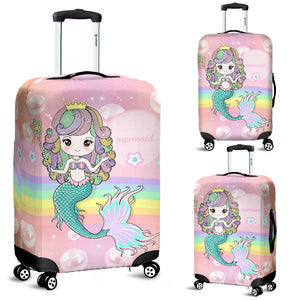Mermaid Luggage Cover With A Name