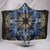 Fractal Mandala Warm Cozy Hooded Sherpa And Microfiber Blanket With Hood