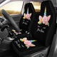 Unicorn Black Universal Car Seat Covers Christmas Birthday Gift - Seat of 2