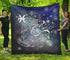Pisces Horoscope Premium Quilt Blanket Twin Queen King Size Birthday Gift