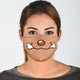 Cartoon Dog with Bone Face Mask with Filters