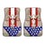 Deer Skull USA Flag - Universal Front and Back Car Mats Gift (Set Of 4)