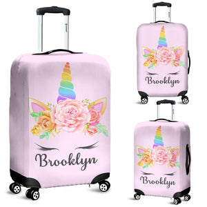 Brooklyn - Personalized Unicorn Luggage Cover