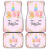 BabyDee - Personalized Unicorn Car Mats (Set Of 4)